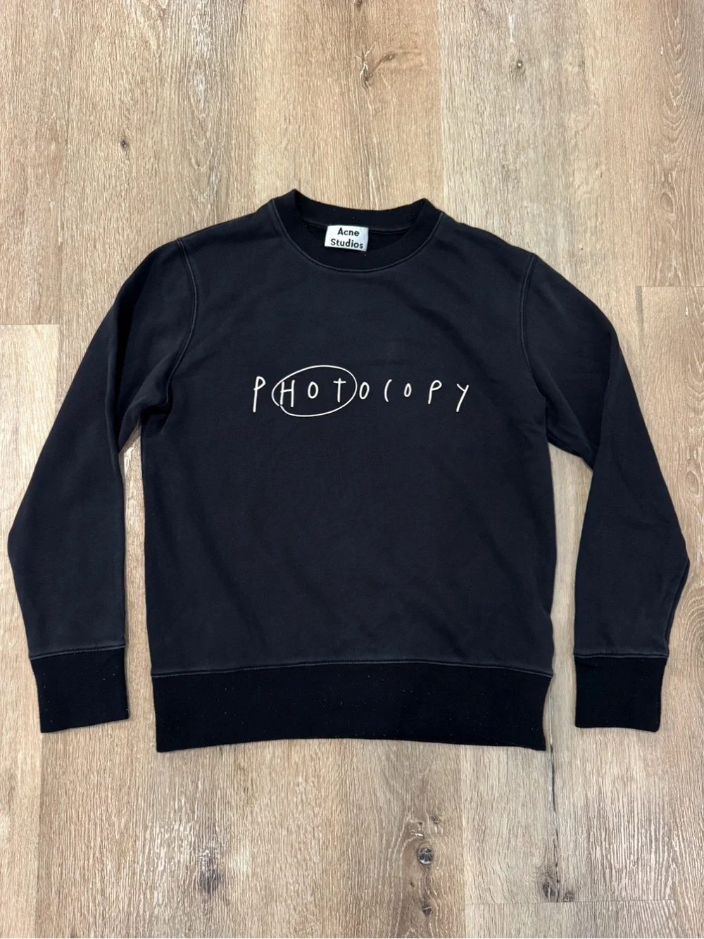 Acne Studios Black 'Photocopy' Crewneck Sweater